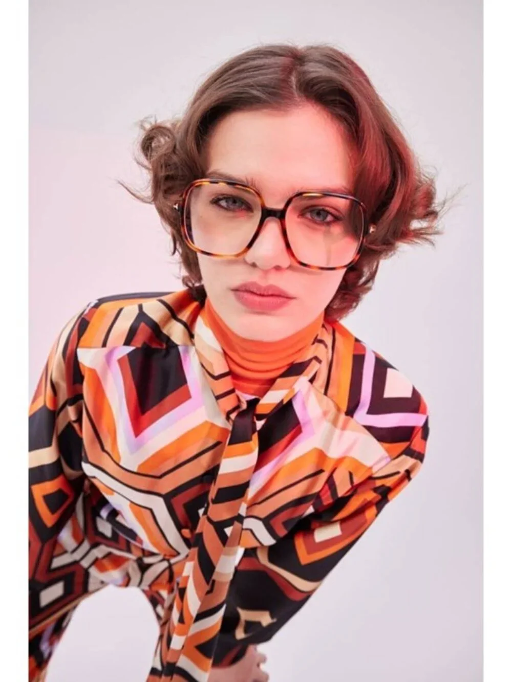 Tom Ford FT5764-B 052 Eyeglasses Dark Havana 56mm Square Frame
